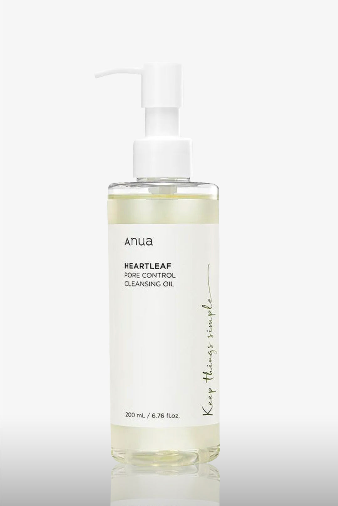 Anua Heartleaf Pore Control Cleansing Oil clear pump bottle