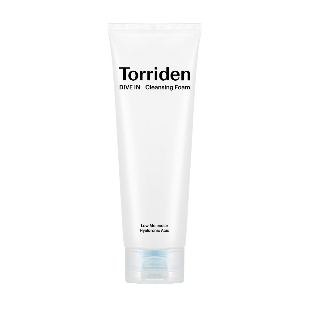 Torriden DIVE-IN Low Molecular Hyaluronic Acid Cleansing Foam white tube